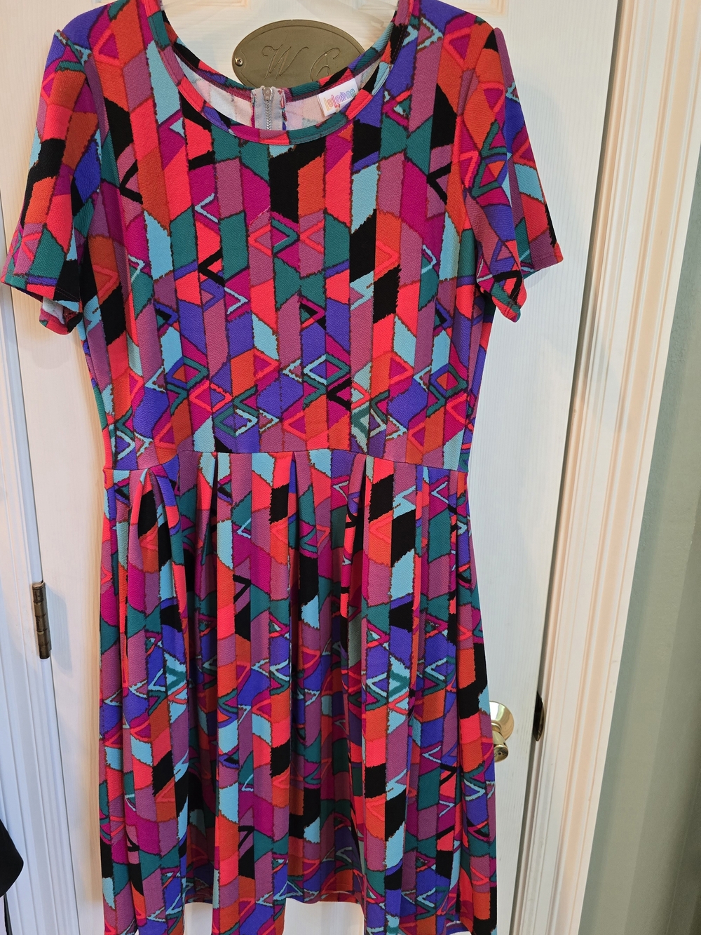 LuLaRoe Bold Geometric Amelia Dress XL